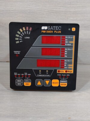 SATEC PM130EH-PLUS MULTI-FUNCTIONAL POWER METER 9VA 50/60Hz- W/ FILTHY BOX