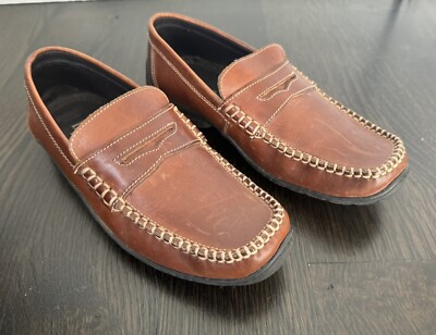 Bass Brown Leather Penny Slip-On Loafers Mens Logan Weejuns® Penny Loafer Brown | G.H. Bass main image 2