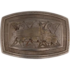 Semi Truck Long Haul Freight Driver Transportation Cdl Otr Vintage Belt Buckle