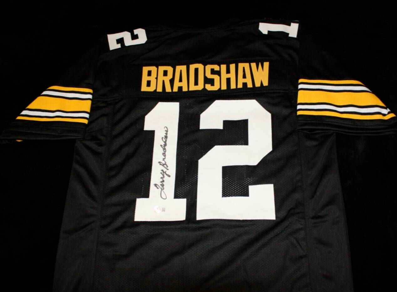 Terry Bradshaw Autographed Signed Pittsburgh Steelers jersey, , Beckett BAS 