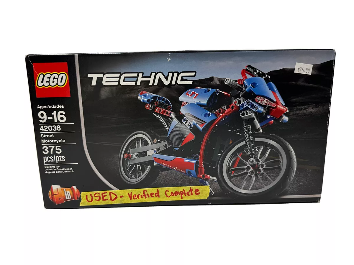 LEGO TECHNIC: Street Motorcycle 42036 Used/VERIFIED COMPLETE