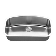 34 x 19 C-Tech-I Britania LI-200-L Stainless 16 Gauge Undermount Kitchen Sink