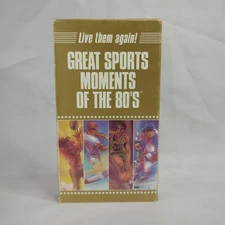 Great Sports Moments Of The 80's 1989 VHS Cassette Tape