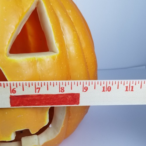 Vintage Light-Up Halloween Jack-O-Lantern Pumpkin 2000 Plug-In 12 In. - Picture 10 of 10