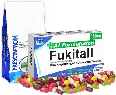 ATCOTAB Joke Pill Box with Jelly Beans Great for Xmas Gift Secret Santa Stocking Filler