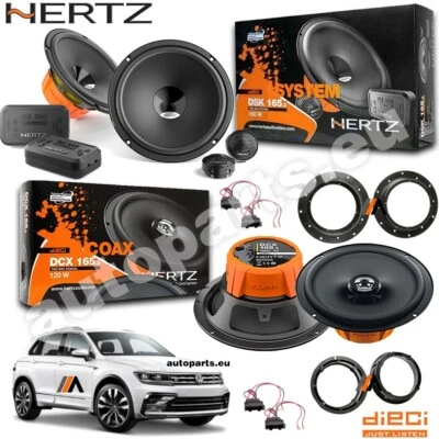 Kit 6 Casse Altoparlanti Hertz DSK+DCX Ant+Post per Volkswagen Tiguan dal 2017