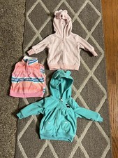Carter  s Girls Hooded Jackets 2 And Vest 6 Months