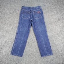 Vintage Calvin Klein Jeans Womens 33 Blue Denim Mom Made in USA 32x29 90s Y2K