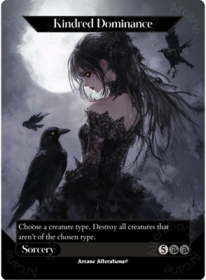 Kindred Dominance - Full Art Altered Art Custom Proxy Cards