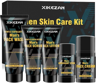XIKEZAN Mens Skin Care Kit Nourishe & Hydrate Skin - factory sealed