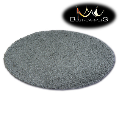 TOLLER WEICHER & DICKER TEPPICH SHAGGY CIRCLE ''MICRO'' Polyester anthrazit HOCHWERTIG