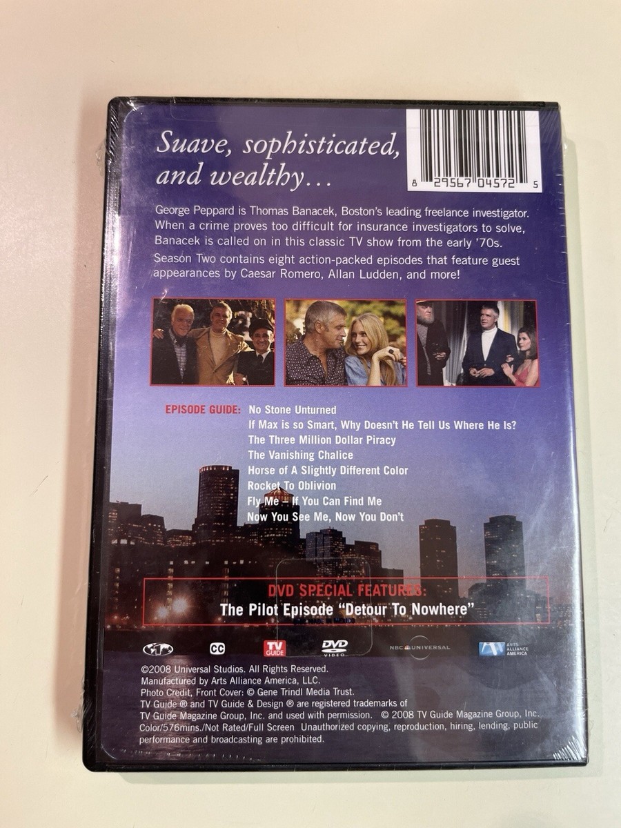 New Old Stock - Banacek The Second Season DVD, 3 Disc Set