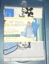 Creative Cuts/Daisy Kingdom  18” Doll Slumber Kit-1 nighty, blanket, pillow, dog