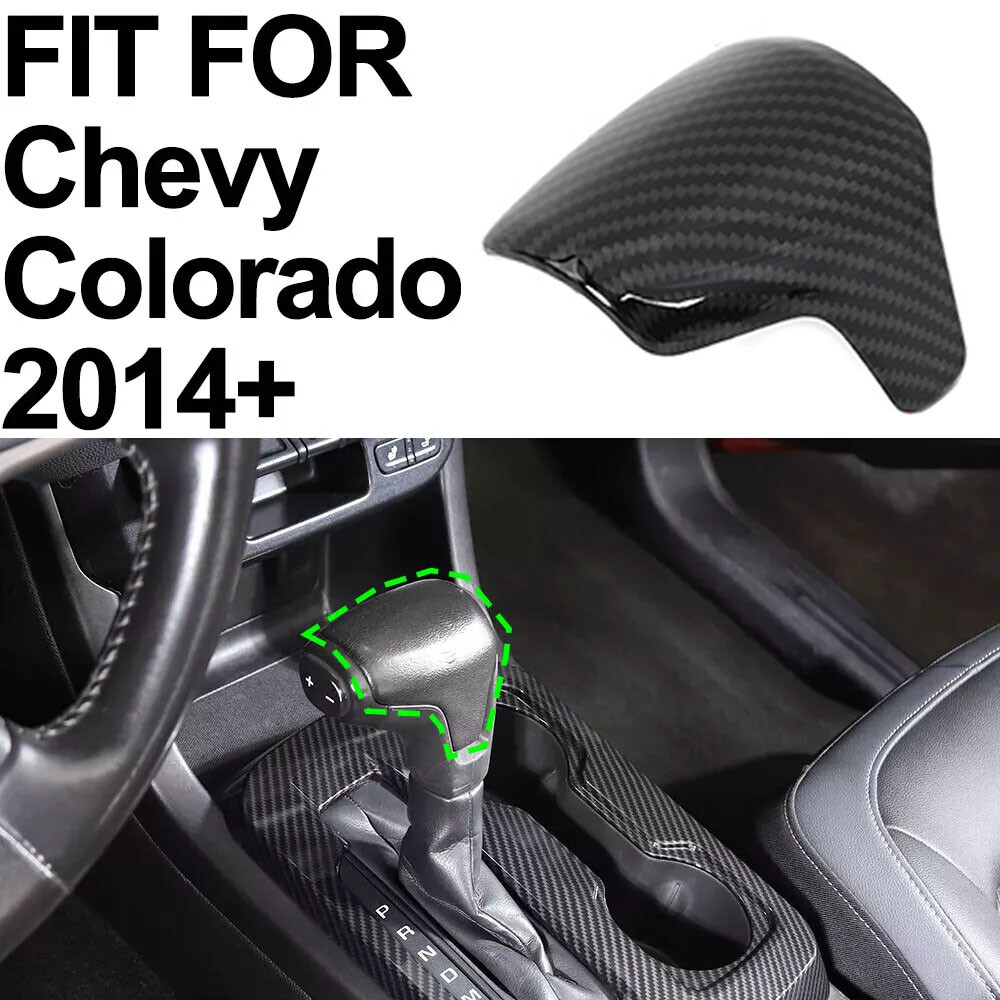 Carbon Fiber Gear Shift Trim Cover For Chevy Colorado & GMC Canyon 2014+