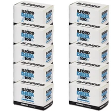 10 Rolls Ilford Delta 100 Pro Black & White 35mm Print Film 36 Exposure, 1780624