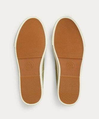 Ralph Lauren RRL Green New Norfolk Cotton Canvas Sneakers New $185