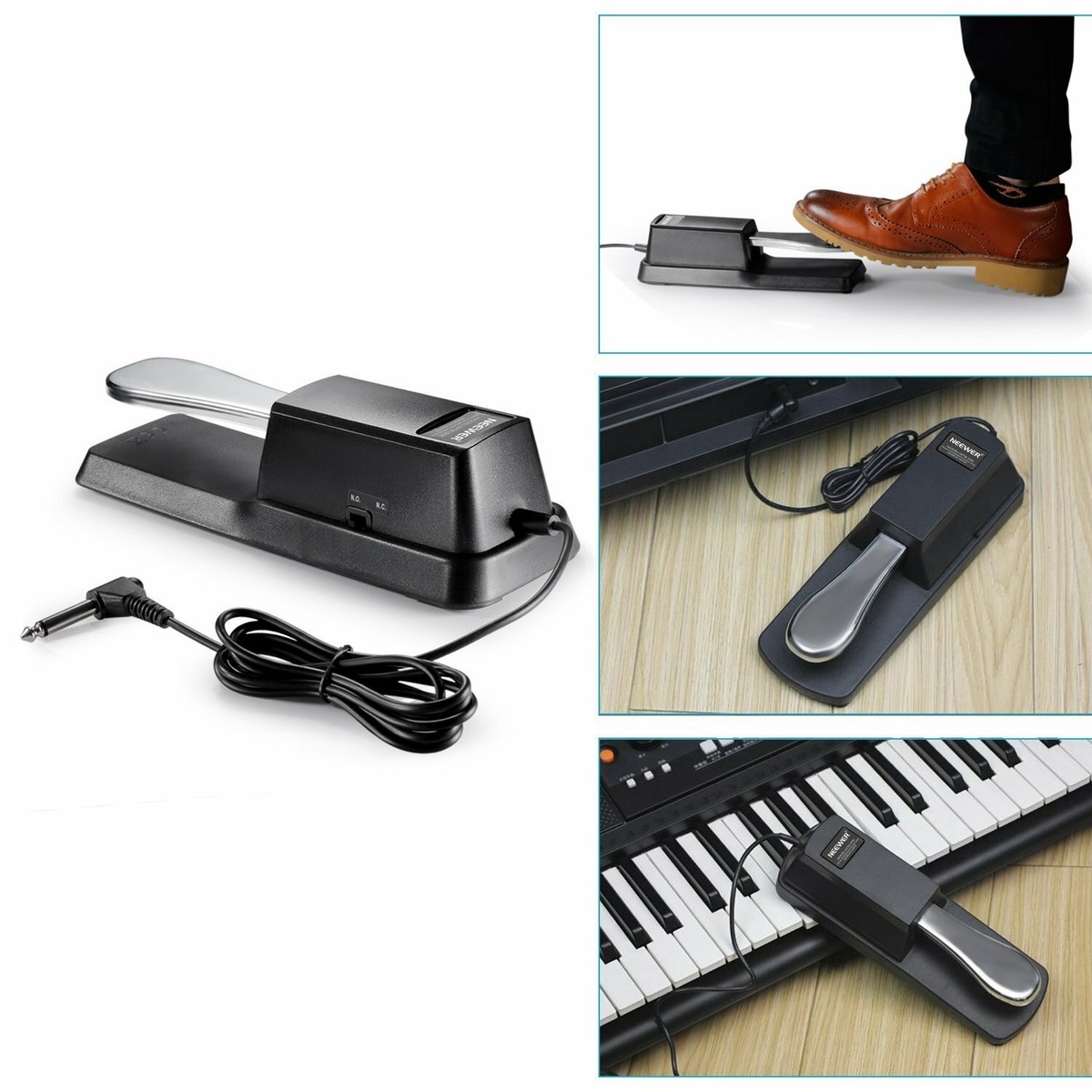 Sustain Pedal For Keyboard Ammoon Universal Sustain Pedal For