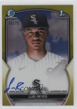 2023 Bowman Chrome Prospect Yellow Refractor 55/75 Luis Reyes #CPA-LRE Auto ms9