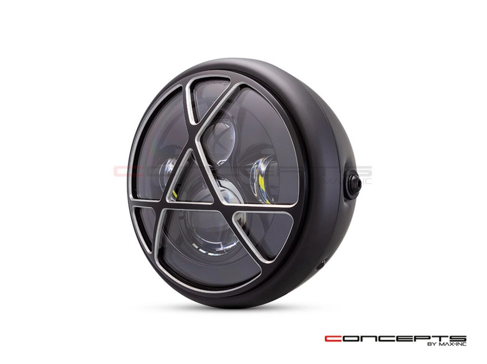 Phare avant LED 7.7 Anarchy Grill remplace éclairage moto faible