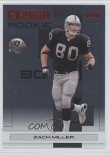 2007 Playoff NFL Playoffs Rookie Red Metalized 378/399 Zach Miller #159 0a7