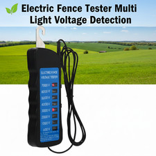 Portable Electric Fence Tester 600V-7000V Waterproof Fault Finder - Horse Sheep