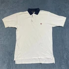 Christian Dior Monsieur Polo Shirt Mens Small White Side Slit Hi Lo Hem Tennis