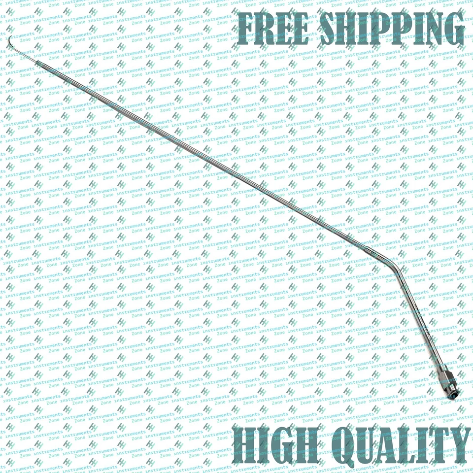 Aguja de inyección laríngea Kleinsasser punta en ángulo 90°, bloqueo Luer, herramienta otorrinolaringológica de 1 mm Foto 2 de 4