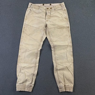 Polo Ralph Laure Guide Pants FITS 33x28 Double Knee Canvas Jogger Field Hunt