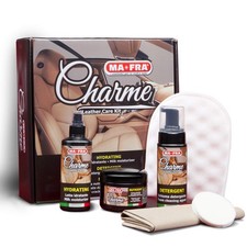 Charme Kit per la Pulizia di Sedili e Cruscotti Dell Auto Deterge Nutre e Rende - Miniatura 1