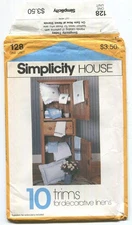 Simplicity 128 10 Trims for Decorative Linens UNCUT 1983