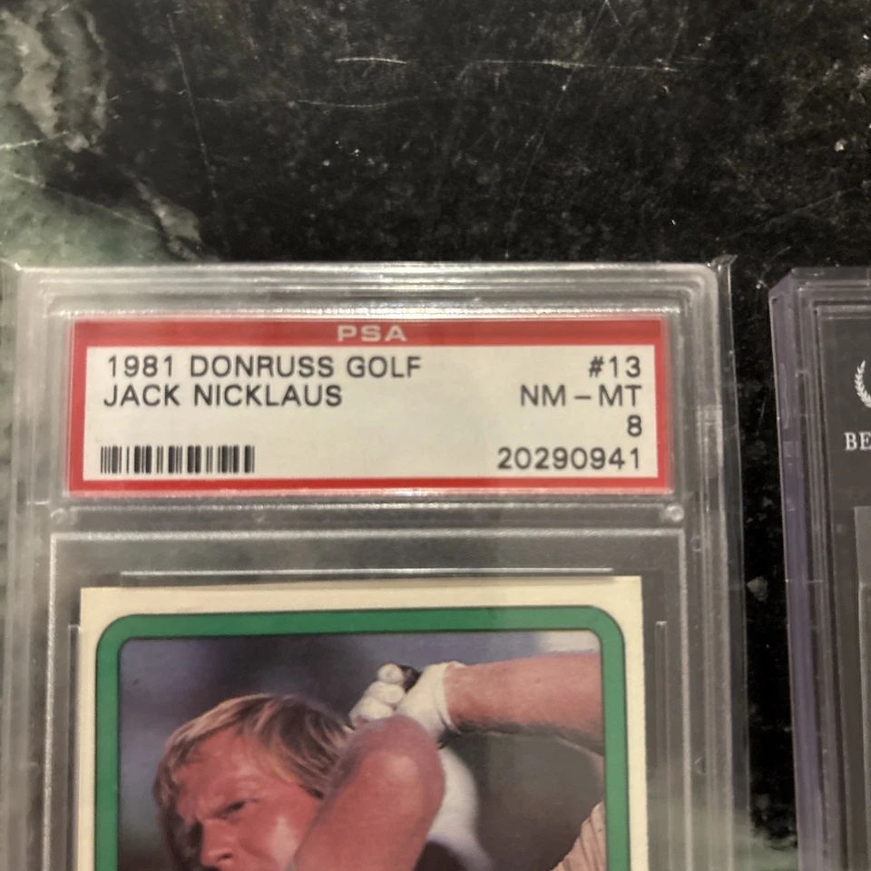 Lote de tarjetas de novato Jack Nicklaus 1981 Donruss Foto 3 de 4