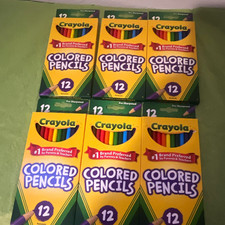 Crayola Pencil Set 12-Count Pre-Sharpened Multicolor Lot of 6 Boxes
