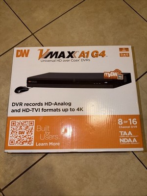 Digital Watchdog DW-VA1G482T VMAX A1 G4 8-Ch AnalogDVR 4K 2TB.Replace DW-VA1P81T