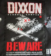 Dixxon Flannel Company Shirt Beware of Rats Men's M Medium Preppy Gorpcore LTD.