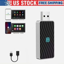 Mini 2 in 1 Wireless CarPlay/Android Auto Adapter USB Plug  Play Dongle US