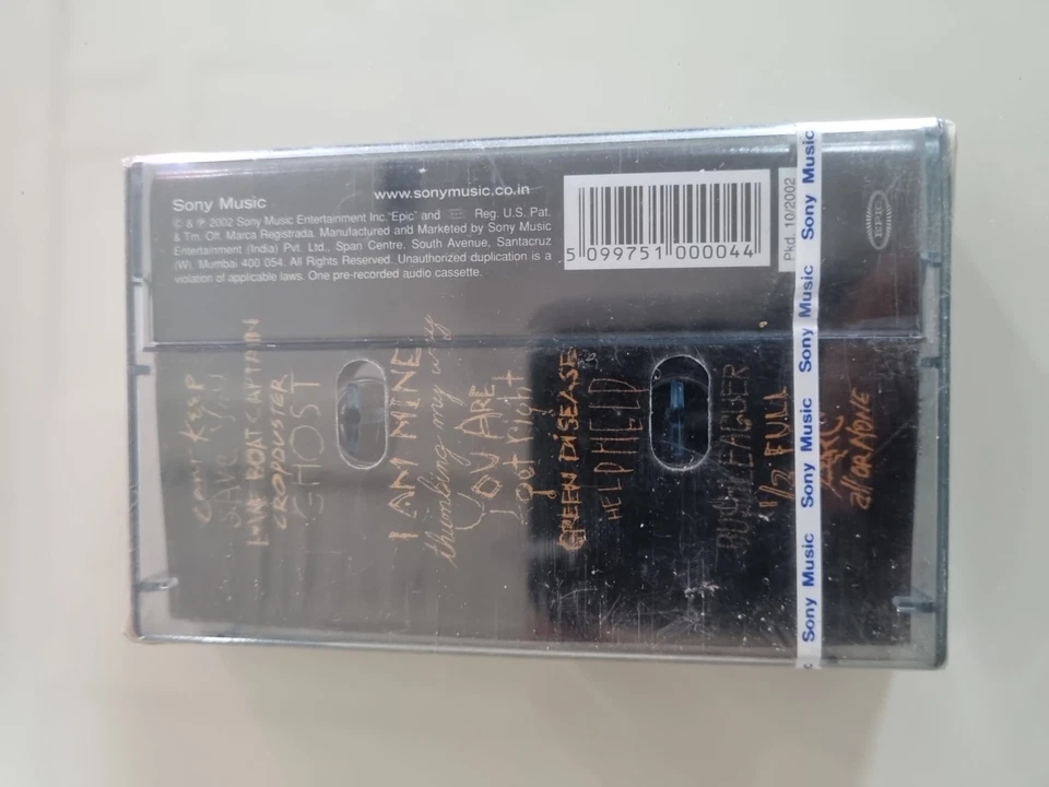 Pearl Jam - Riot Act INDIA MADE 1st Press SEALED CASSETTE  - Image 3 of 4