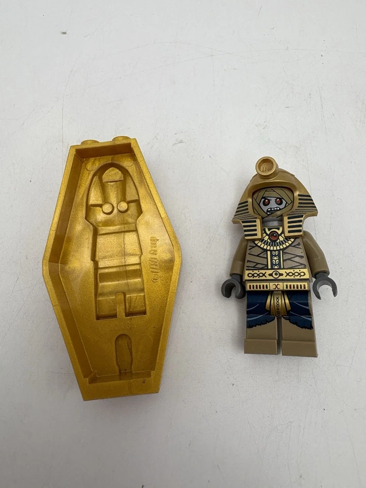 Lego Pharaohs Quest minifigura Amset-Ra RARA 7327 tampa de sarcófago Archibald Hale - Imagem 3 de 4