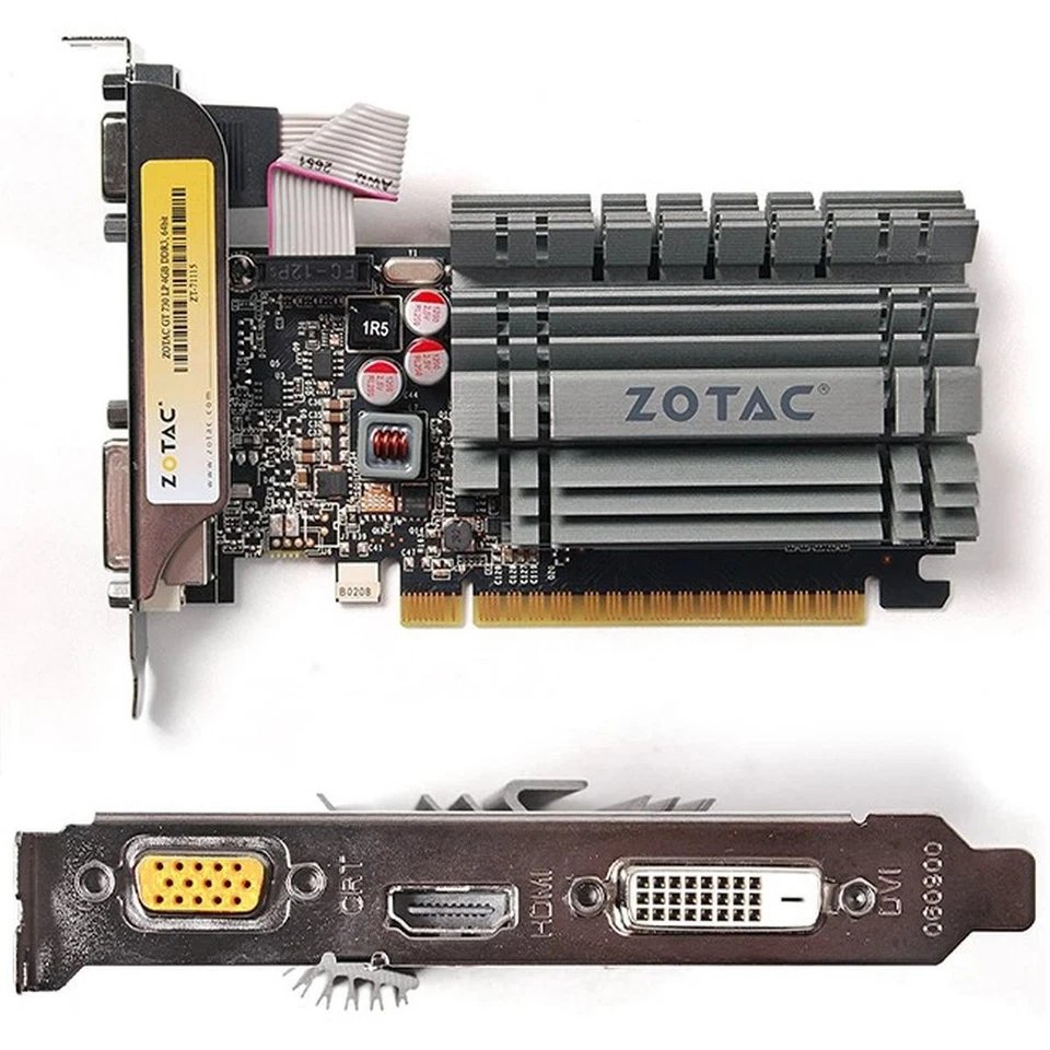 NVIDIA GEFORCE GT 730 4GB ZOTAC GT730 Low Profile Gaming Graphics Card - Image 2 of 4