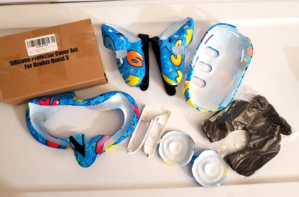 Juego de fundas de silicona compatibles con Oculus Quest 3 Foto 2 de 4
