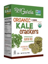 Organic Kale Crackers, Gluten Free, 5.5oz box...