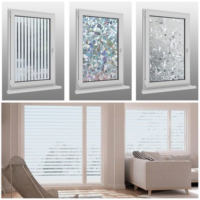 Sichtschutzfolie Fensterfolie Selbstklebend 3D Blockout 60cm/90cm x 200cm