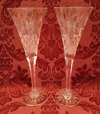 Rogaska Gallia Crystal 9-3/4" Toasting Flutes - Set of 2 - Excellent!