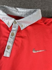 Nike Golf Tour Performance Dri-Fit Stretch Short Sleeve Red Polo Size XL