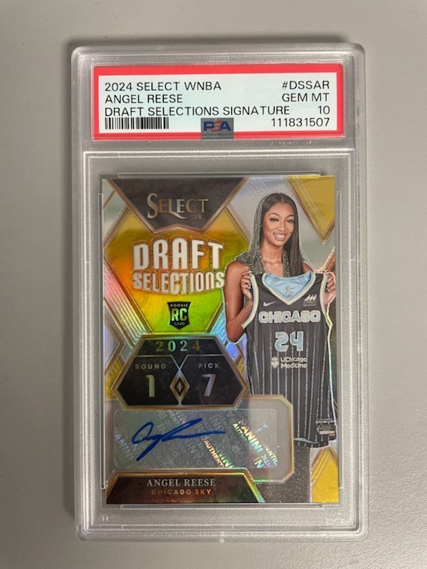 2024 Select WNBA Angel Reese Draft Selections Signature Auto PSA 10