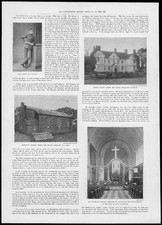 Impresión antigua de 1898 - Casa Crotta de Irlanda Iglesia Kilflynn Sirdar Cadete (123)