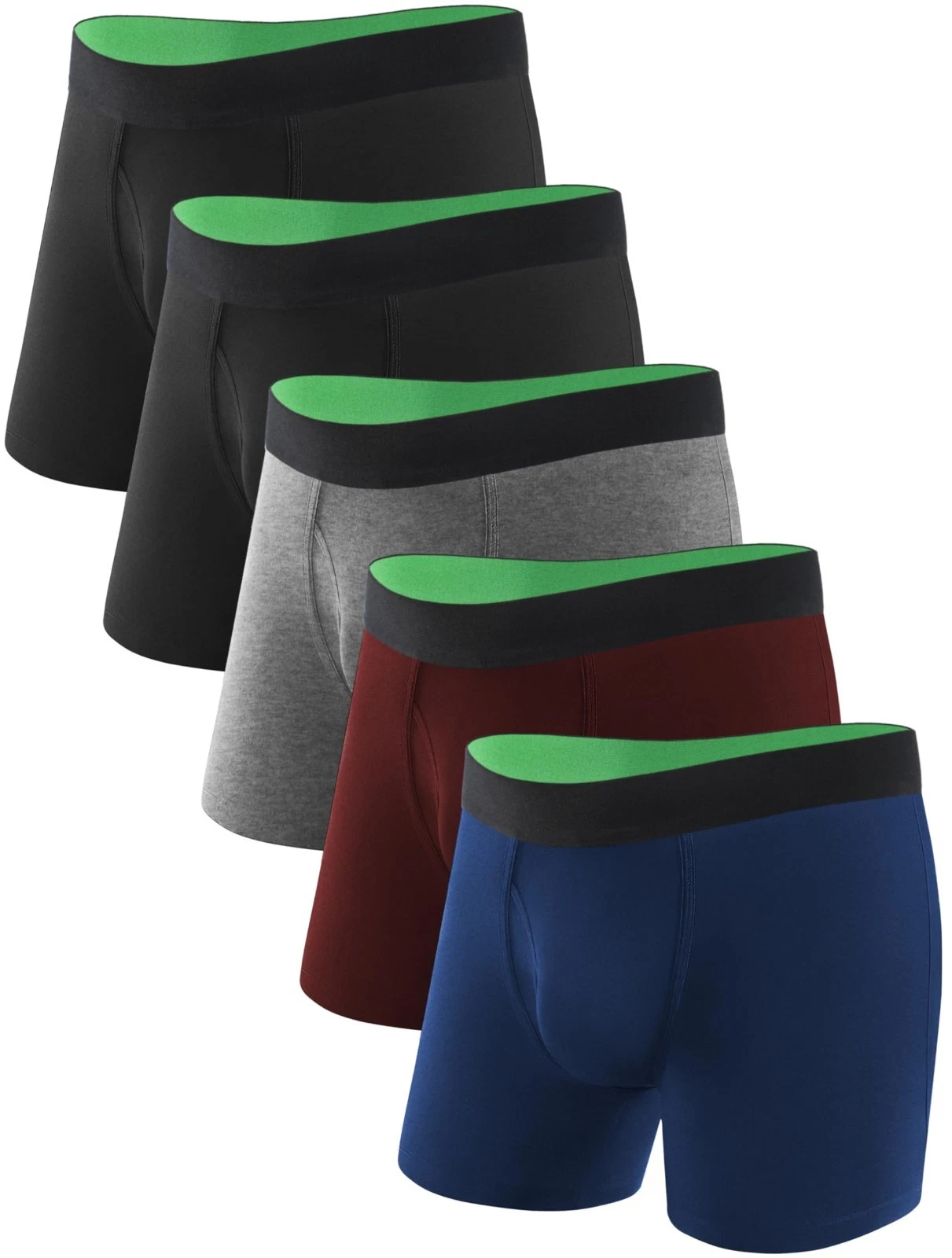 TIICHOO Incontinence Underwear Men's Washable Soft Reusable Leakproof Boxers L