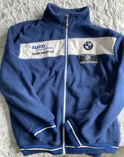 Tyco BMW Mottorad Official Merchandise Full ZIP Navy Fleece Men's Large