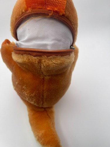 Vintage 1999 Pokemon Charmander Plush Backpack Nintendo Pyramid STRAPS CUT OFF - Picture 5 of 5