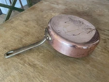 Williams Sonoma Mauviel Made in France 8 inch Copper Tin Lined Saute Pan