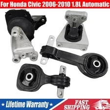 4Pcs Engine Motor & Transmission Mount for Honda Civic 06-10 L4 1.8L Sedan Coupe